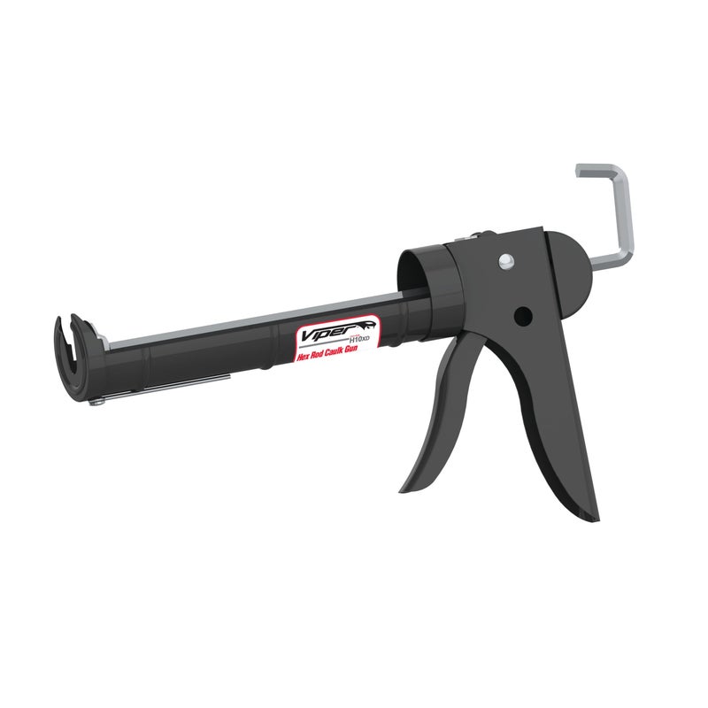Albion Engineering H10XD Viper Line Manual Barrel Cartridge Caulking Gun with Hex Rod, No Drip, 1/10 Gallon (10 oz), 10:1 Drive - Image 1